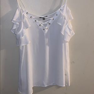 White blouse ( off the shoulder)